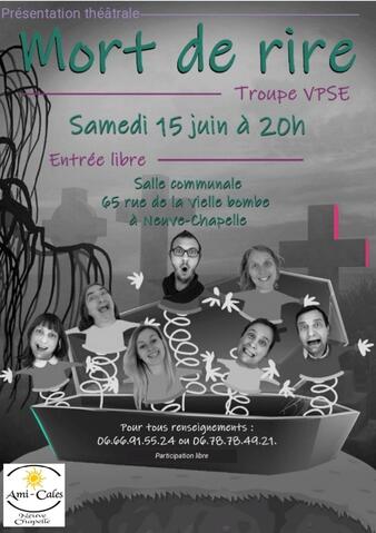 AFFICHE MORT DE RIRE THEATRE